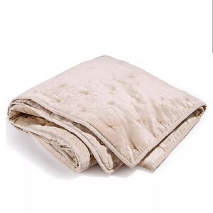 🧡 Hotel Collection Linen Velvet Throw Blanket Pink Ground